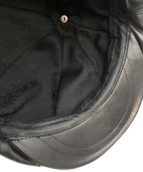 blue books（ブルー ブックス）blue books (ブルー ブックス) キャスケット/レザーキャスケット ブラック サイズ:2の古着・服飾アイテム