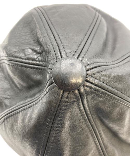 blue books（ブルー ブックス）blue books (ブルー ブックス) キャスケット/レザーキャスケット ブラック サイズ:2の古着・服飾アイテム