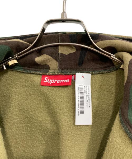 SUPREME（シュプリーム）Supreme (シュプリーム) S Logo Zip Up Hooded Sweatshirt Woodland Camo/Sロゴ ジップアップフーディ カーキ×オリーブ サイズ:Mの古着・服飾アイテム