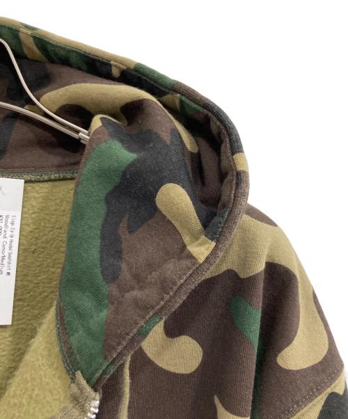 SUPREME（シュプリーム）Supreme (シュプリーム) S Logo Zip Up Hooded Sweatshirt Woodland Camo/Sロゴ ジップアップフーディ カーキ×オリーブ サイズ:Mの古着・服飾アイテム