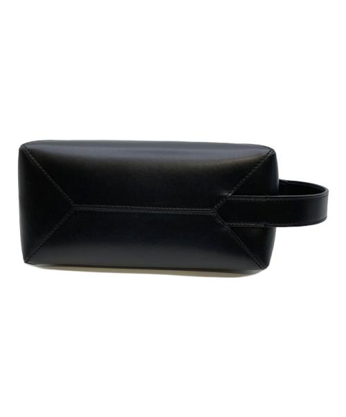 LOEWE（ロエベ）LOEWE (ロエベ) Puzzle Fold Wash Bag/パズル フォールド トラベルポーチ/ハンドバッグ ブラックの古着・服飾アイテム