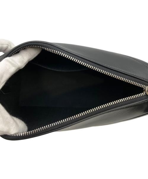 LOEWE（ロエベ）LOEWE (ロエベ) Puzzle Fold Wash Bag/パズル フォールド トラベルポーチ/ハンドバッグ ブラックの古着・服飾アイテム