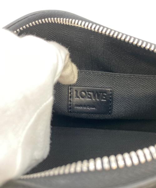 LOEWE（ロエベ）LOEWE (ロエベ) Puzzle Fold Wash Bag/パズル フォールド トラベルポーチ/ハンドバッグ ブラックの古着・服飾アイテム