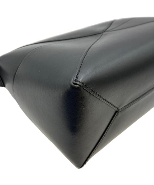 LOEWE（ロエベ）LOEWE (ロエベ) Puzzle Fold Wash Bag/パズル フォールド トラベルポーチ/ハンドバッグ ブラックの古着・服飾アイテム