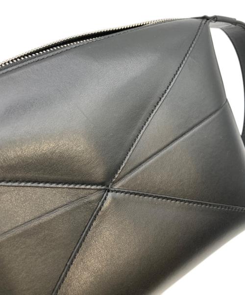 LOEWE（ロエベ）LOEWE (ロエベ) Puzzle Fold Wash Bag/パズル フォールド トラベルポーチ/ハンドバッグ ブラックの古着・服飾アイテム