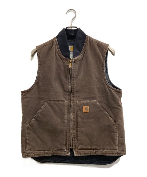 CarHartt（カーハート）CarHartt (カーハート) ダックベスト ブラウン サイズ:Medium Regularの古着・服飾アイテム
