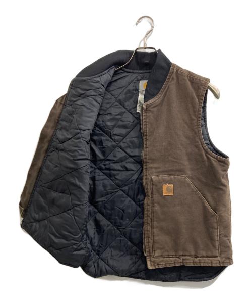 CarHartt（カーハート）CarHartt (カーハート) ダックベスト ブラウン サイズ:Medium Regularの古着・服飾アイテム