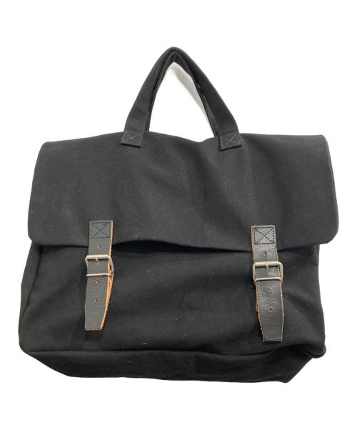 COMME des GARCONS（コムデギャルソン）COMME des GARCONS (コムデギャルソン) キャンバス サッチェルバッグ ブラックの古着・服飾アイテム