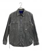 stussy×LEVI'Sステューシー×リーバイス）の古着「シャンブレーシャツ」｜グレー
