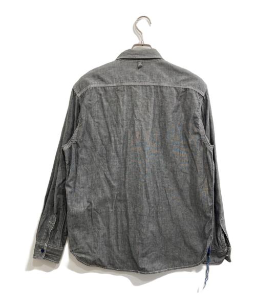 stussy（ステューシー）stussy (ステューシー) LEVI'S (リーバイス) シャンブレーシャツ グレー サイズ:XLの古着・服飾アイテム