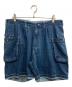 Porter Classic（ポータークラシック）の古着「デニムカーゴショーツ/summer denim」｜インディゴ
