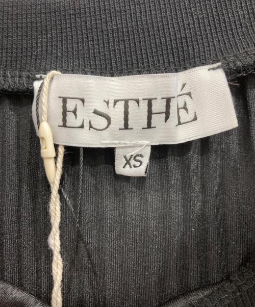 ESTHE（エステ）ESTHE (エステ) プリーツワンピース ブラック サイズ:XS 未使用品の古着・服飾アイテム
