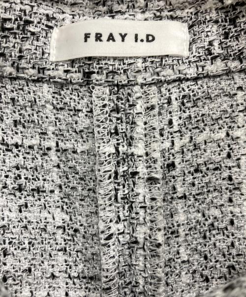 FRAY ID（フレイ アイディー）FRAY ID (フレイ アイディー) フリンジデザインツイードポロワンピ グレー サイズ:1の古着・服飾アイテム