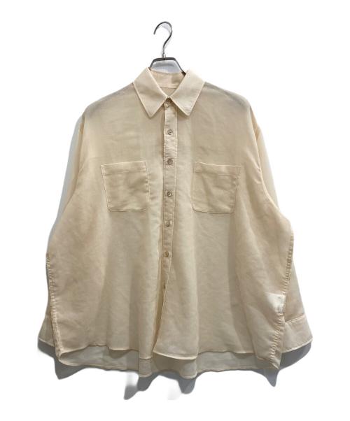 jieda（ジエダ）Jieda (ジエダ) OVER SIZE SHIRT /オーバーガーゼシャツ ベージュ サイズ:1の古着・服飾アイテム