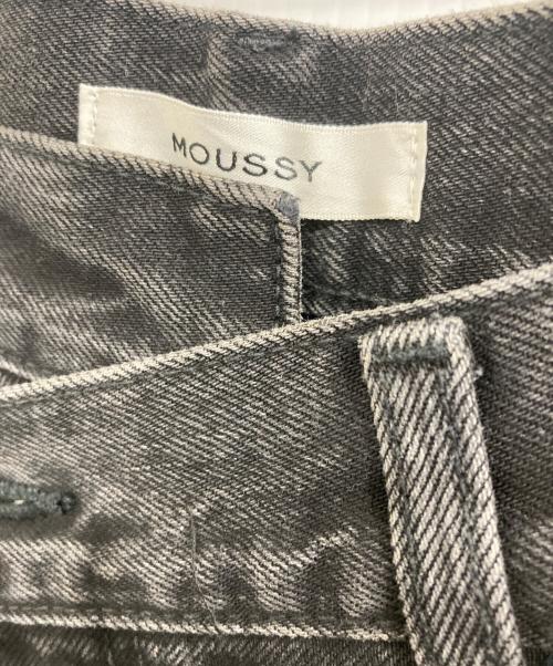 moussy（マウジー）moussy (マウジー) CROSS WAIST WIDE STRAIGHT ブラック サイズ:2の古着・服飾アイテム