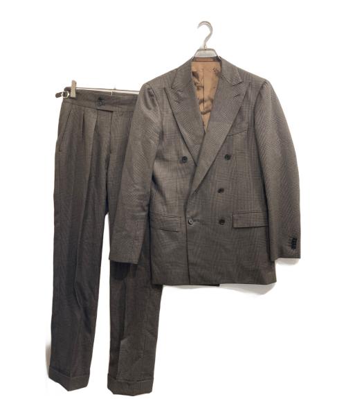 UNIVERSAL LANGUAGE（ユニバーサルランゲージ）UNIVERSAL LANGUAGE (ユニバーサルランゲージ) セットアップスーツ ブラウン サイズ:48の古着・服飾アイテム