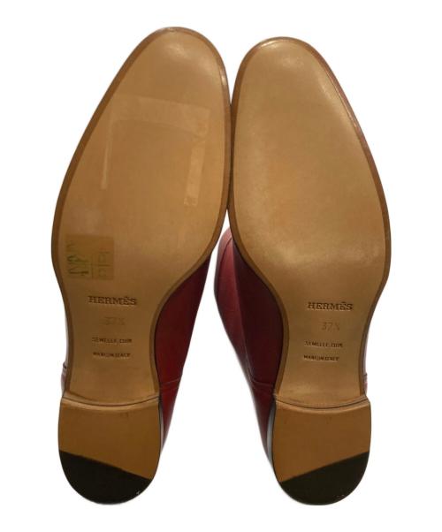 HERMES（エルメス）HERMES (エルメス) ジョッキーブーツ レッド サイズ:37 1/2の古着・服飾アイテム
