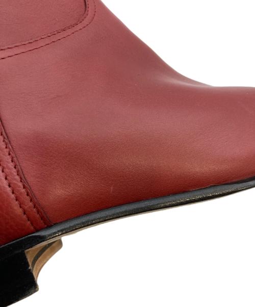 HERMES（エルメス）HERMES (エルメス) ジョッキーブーツ レッド サイズ:37 1/2の古着・服飾アイテム