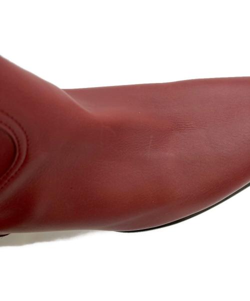 HERMES（エルメス）HERMES (エルメス) ジョッキーブーツ レッド サイズ:37 1/2の古着・服飾アイテム