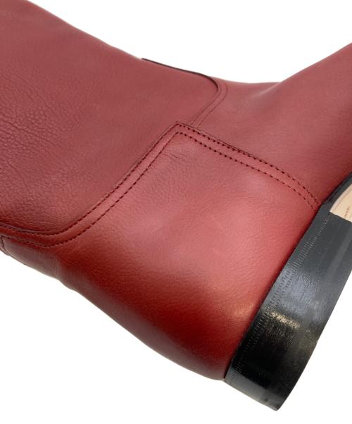 HERMES（エルメス）HERMES (エルメス) ジョッキーブーツ レッド サイズ:37 1/2の古着・服飾アイテム