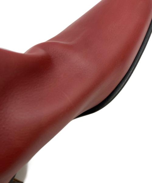 HERMES（エルメス）HERMES (エルメス) ジョッキーブーツ レッド サイズ:37 1/2の古着・服飾アイテム