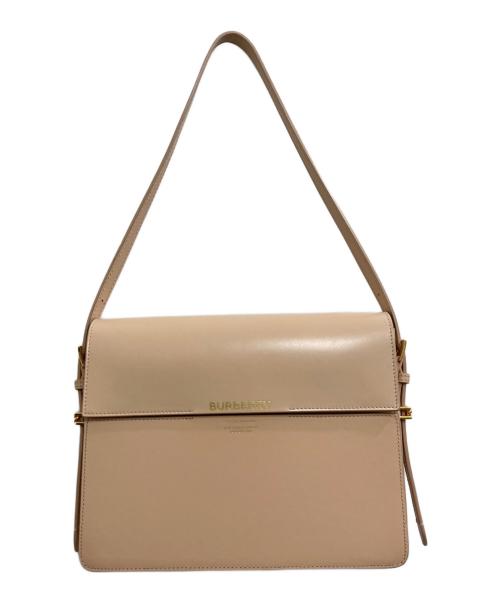 BURBERRY（バーバリー）BURBERRY (バーバリー) Large Grace Smooth Leather ワンショルダーバッグ ピンクベージュの古着・服飾アイテム