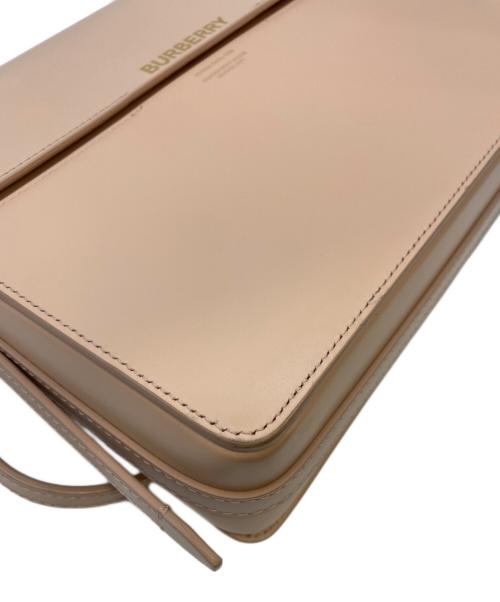 BURBERRY（バーバリー）BURBERRY (バーバリー) Large Grace Smooth Leather ワンショルダーバッグ ピンクベージュの古着・服飾アイテム