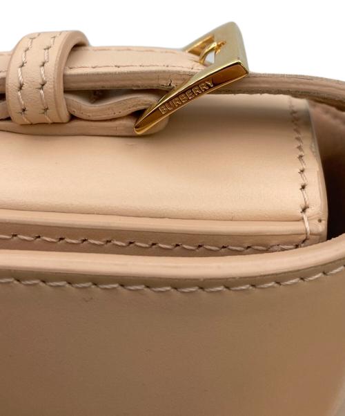 BURBERRY（バーバリー）BURBERRY (バーバリー) Large Grace Smooth Leather ワンショルダーバッグ ピンクベージュの古着・服飾アイテム