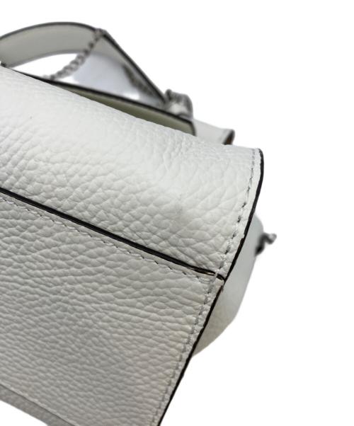 DES PRES（デ プレ）DES PRES (デ プレ) レザーハンドバッグ ホワイトの古着・服飾アイテム