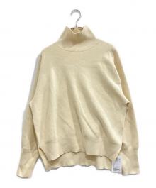 BEAUTY&YOUTH（ビューティーアンドユース）の古着「コットンカシミヤ ミラノリブニット タートル」｜アイボリー