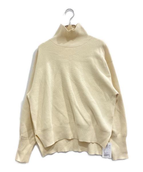 BEAUTY&YOUTH（ビューティーアンドユース）BEAUTY&YOUTH (ビューティーアンドユース) コットンカシミヤ ミラノリブニット タートル アイボリー サイズ:F 未使用品の古着・服飾アイテム