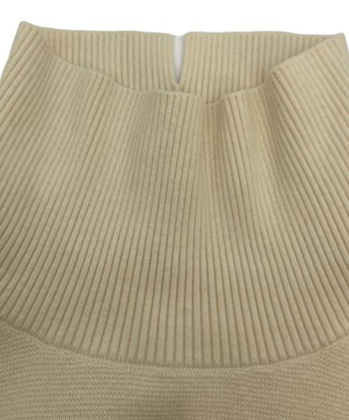 BEAUTY&YOUTH（ビューティーアンドユース）BEAUTY&YOUTH (ビューティーアンドユース) コットンカシミヤ ミラノリブニット タートル アイボリー サイズ:F 未使用品の古着・服飾アイテム