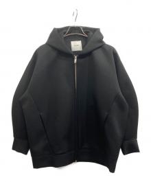 CLANE（クラネ）の古着「コンストラクティブ ボンディング フーディー ブルゾン/CONSTRUCTIVE BONDING HOODIE」｜ブラック