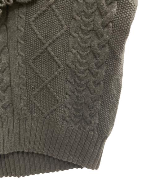 J1U by LA BELLE ETUDE（ジユウバイラベルエチュード）J1U by LA BELLE ETUDE (ジユウバイラベルエチュード) ニッティングパターンボリュームフリルニットベスト ブラック サイズ:FREEの古着・服飾アイテム