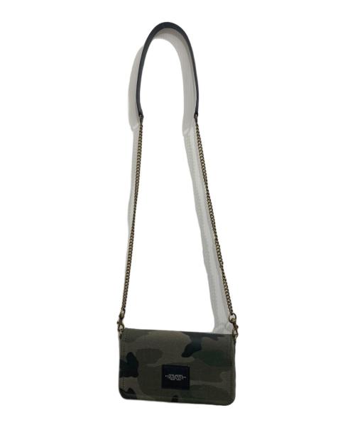 MARC JACOBS（マークジェイコブス）MARC JACOBS (マークジェイコブス) THE CAMO JACQUARD MINI BAG/ザ カモ ジャカード ミニ バッグ ショルダー グリーンの古着・服飾アイテム