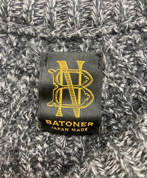 BATONER（バトナ―）BATONER (バトナ―) シグネチャーモデル クルーネック/ SIGNATURE CREW NECK Ivory×Black サイズ:2の古着・服飾アイテム