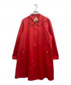 Burberry'sバーバリー）の古着「裏ノヴァチェック金釦比翼コート」｜レッド