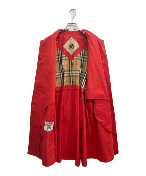 Burberry's（バーバリー）Burberry's (バーバリー) 裏ノヴァチェック金釦比翼コート レッド サイズ:9ARの古着・服飾アイテム