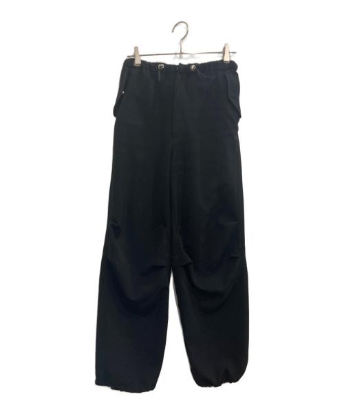 CONZ（コンズ）conz (コンズ) オーバータックパンツ ブラック サイズ:3の古着・服飾アイテム