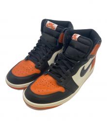 NIKE（ナイキ）の古着「Air Jordan 1 Retro High OG "Shattered Backboard"」｜ホワイト×オレンジ