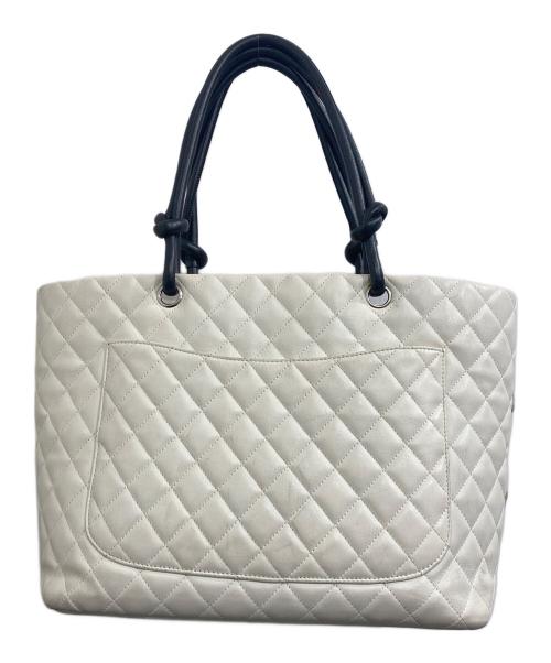 CHANEL（シャネル）CHANEL (シャネル) パイソンココマークトートバッグ アイボリーの古着・服飾アイテム