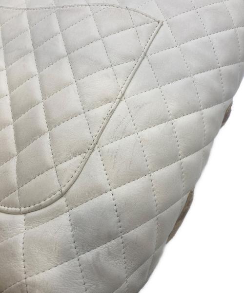 CHANEL（シャネル）CHANEL (シャネル) パイソンココマークトートバッグ アイボリーの古着・服飾アイテム