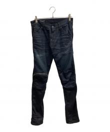 G-STAR RAW（ジースターロゥ）の古着「5620 3d zip knee デニムパンツ」｜インディゴ