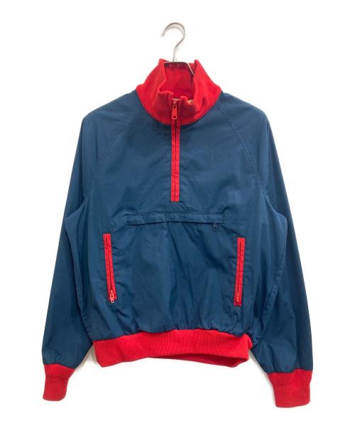 L.L.Bean（エルエルビーン）L.L.Bean (エルエルビーン) ハーフジップ プルオーバー レッド×ネイビー サイズ:Mの古着・服飾アイテム