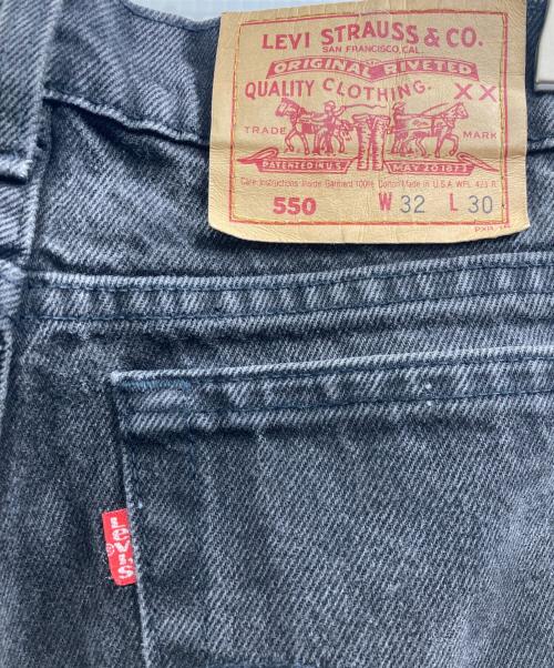 LEVI'S（リーバイス）LEVI'S (リーバイス) 550ブラックデニム ブラック サイズ:W32×L30の古着・服飾アイテム