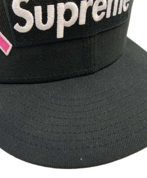 SUPREME（シュプリーム）Supreme (シュプリーム) New Era (ニューエラ) Breast Cancer Box Logo/ブレスト　キャンサー　ボックスロゴ ブラック サイズ:7　1/2の古着・服飾アイテム