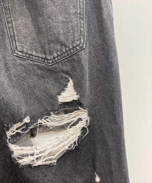 PRANK PROJECT（プランクプロジェクト）PRANK PROJECT (プランクプロジェクト) Hard Crushed Wide Denim/ハードクラッシュド　ワイドデニム グレー サイズ:38の古着・服飾アイテム