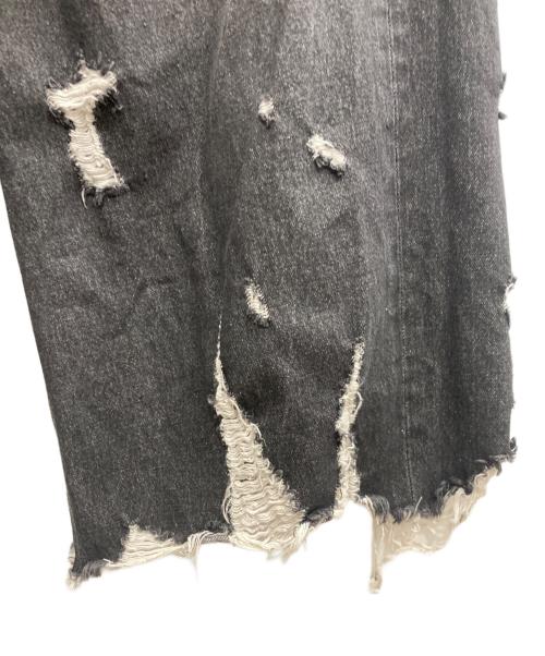 PRANK PROJECT（プランクプロジェクト）PRANK PROJECT (プランクプロジェクト) Hard Crushed Wide Denim/ハードクラッシュド　ワイドデニム グレー サイズ:38の古着・服飾アイテム