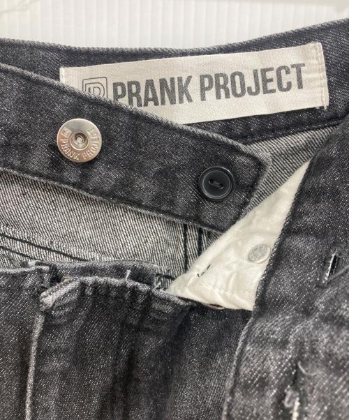 PRANK PROJECT（プランクプロジェクト）PRANK PROJECT (プランクプロジェクト) Hard Crushed Wide Denim/ハードクラッシュド　ワイドデニム グレー サイズ:38の古着・服飾アイテム