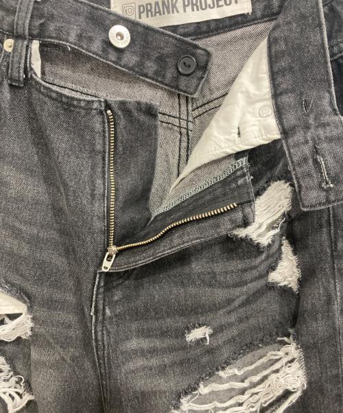 PRANK PROJECT（プランクプロジェクト）PRANK PROJECT (プランクプロジェクト) Hard Crushed Wide Denim/ハードクラッシュド　ワイドデニム グレー サイズ:38の古着・服飾アイテム